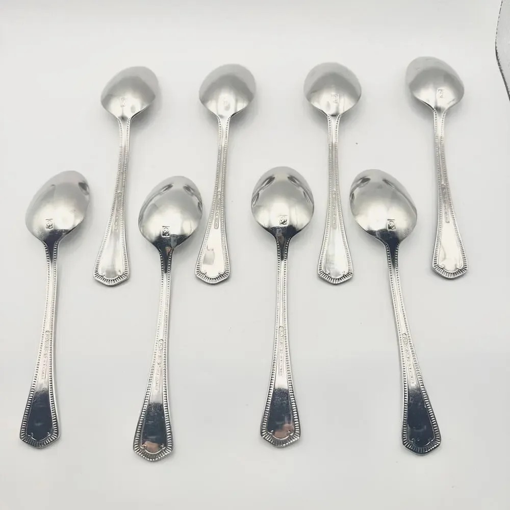 Waterford Somerset 18/10 Stainless Glossy 8 Oval Soup Spoon Replacement Flatware - Picture 3 of 4